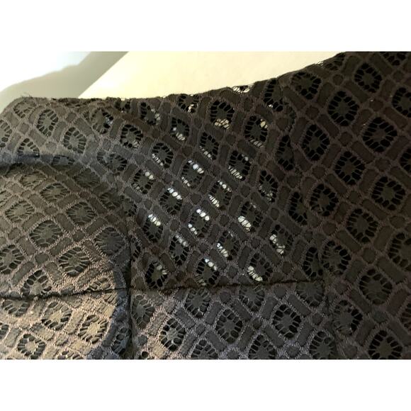 Bebe Black Eyelet Lace Spaghetti Strap Dress Shorts Underneath SIZE S - Picture 8 of 13